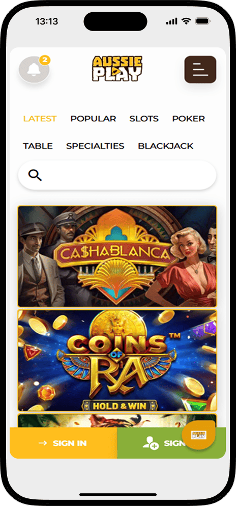 aussie play casino app